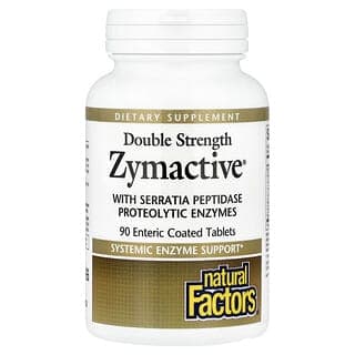 Natural Factors, Zymactive，雙重強度，90 片腸溶包衣片