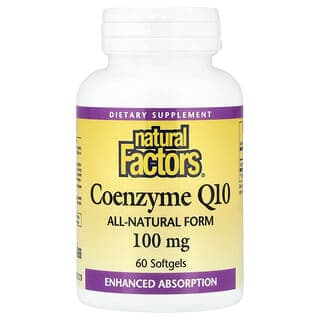 Natural Factors, 輔酶 Q10，100 毫克，60 粒軟凝膠