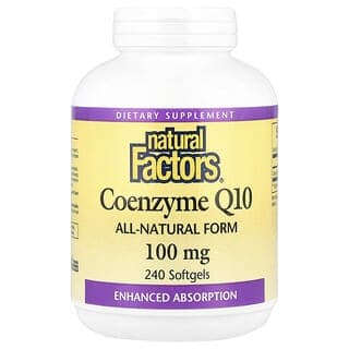 Natural Factors, 輔酶Q10，100毫克，240粒軟膠囊