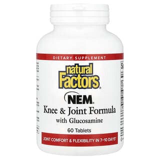 Natural Factors, NEM，含殼糖胺膝關節配方，60 片