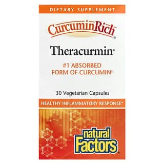 Natural Factors, CurcuminRich，Theracurmin，30 毫克，30 粒素食膠囊