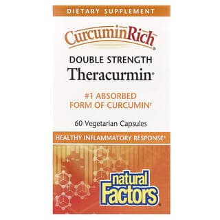 Natural Factors, CurcuminRich®，雙倍功效 Theracurmin®，60 毫克，60 粒素食膠囊