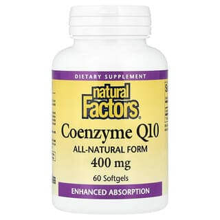 Natural Factors, 輔酶Q10，400毫克，60粒軟膠囊