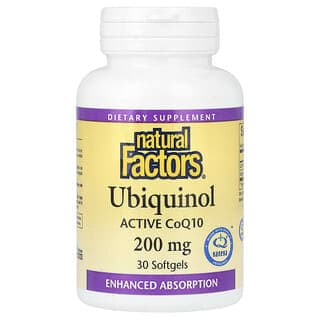 Natural Factors, 泛醇，200 毫克，30 粒軟凝膠