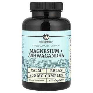 Nobi Nutrition, 鎂 + 南非醉茄，120 粒膠囊