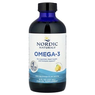 Nordic Naturals, Omega-3 脂肪酸，檸檬味，1,560 毫克，8 液量盎司（237 毫升）