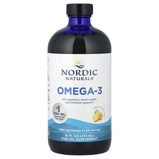 Nordic Naturals, Omega-3 脂肪酸，檸檬味，1560 毫克，16 液量盎司（473 毫升）
