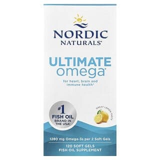 Nordic Naturals, Ultimate Omega，檸檬味，1280 毫克，120 粒軟膠囊（每粒軟膠囊 640 毫克）