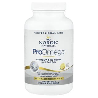 Nordic Naturals, ProOmega® 軟膠囊，檸檬味，180 粒（每粒 640 毫克）
