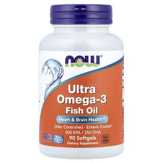 NOW Foods, Ultra Omega-3 魚油，90 粒軟凝膠