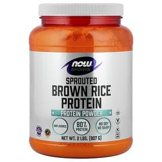 NOW Foods, 運動系列，發芽糙米蛋白質粉，無味，2 磅（907 克）