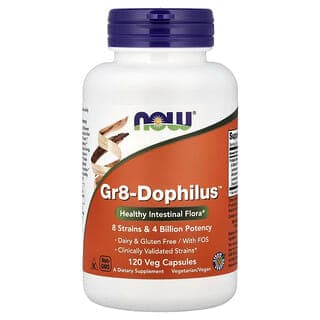 NOW Foods, Gr8-Dophilus 益生菌，120 粒素食膠囊