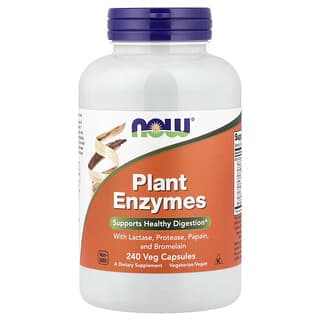 NOW Foods, 植物酶，240粒植物膠囊