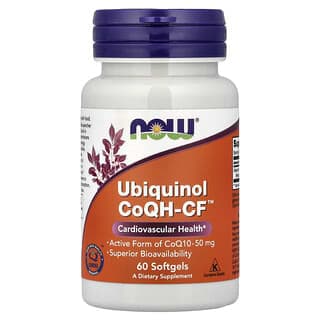NOW Foods, Ubiquinol CoQH-CF™，50 毫克，60 粒軟膠囊