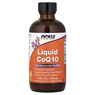 NOW Foods, 液體輔酶 Q10，橙味，4 液量盎司（118 毫升）