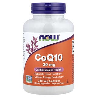 NOW Foods, CoQ10, 30 毫克, 240 素食膠囊