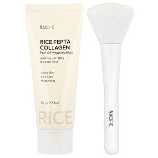 Nacific, Rice Pepta 膠原蛋白撕拉式覆膜美容面膜，2.46 盎司（70 克）