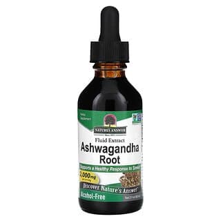 Nature's Answer, 南非醉茄整株，液體提取物，無乙醇，2,000 毫克，2 液量盎司（60 毫升）