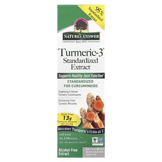 Nature's Answer, Turmeric-3®，無乙醇，200 毫克，1 液量盎司（30 毫升）