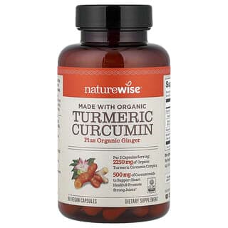 NatureWise, 有機薑黃素，90 粒素食膠囊