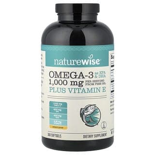 NatureWise, Omega-3 加維生素 E，360 粒軟膠囊