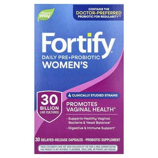 Nature's Way, Fortify，女性益生菌 + 益生元，日常護理，300 億，30 粒緩釋膠囊