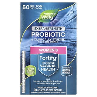 Nature's Way, Fortify® 女性益生菌 + 益生元，特強型，500 億 CFU，30 粒緩釋膠囊