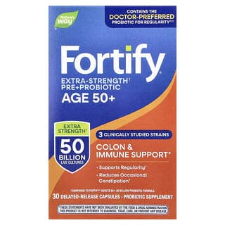 然萃維, Fortify®，特強型益生菌，50 歲以上成年人，500 億，30 粒緩釋膠囊