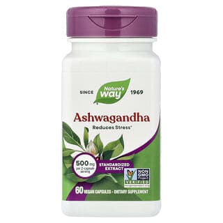Nature's Way, 南非醉茄，標準化提取物，500 毫克，60 粒全素膠囊（每粒膠囊 250 毫克）