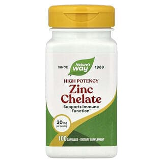 Nature's Way, 氨基酸鋅螯合劑，30毫克，100粒