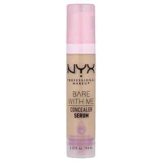 NYX Professional Makeup, Bare With Me，遮瑕精華，2.5 Medium Vanilla，0.32 液量盎司（9.6 毫升）