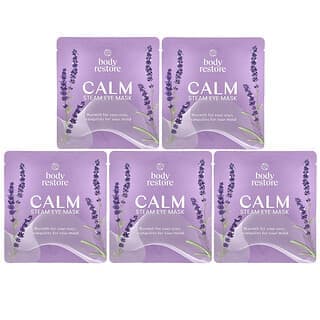 Body Restore, Steam Eye Mask, Lavender, 5 Pack