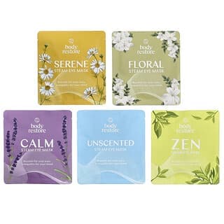 Body Restore, Steam Eye Mask, Variety Pack, 5 Pack