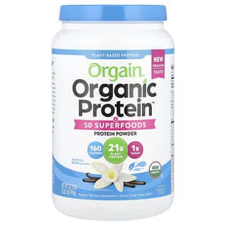Orgain, 有機蛋白質™ + 50 種 Superfood 粉，香草豆味，2.02 磅（918 克）