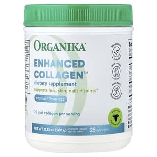 Organika, Enhanced Collagen™，原味，17.64 盎司（500 克）