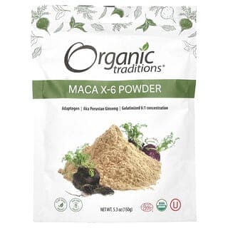 Organic Traditions, 瑪卡 X-6 黑色和紫紅色，5.3 盎司（150 克）