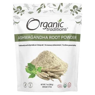 Organic Traditions, 南非醉茄根粉，7 盎司（200 克）
