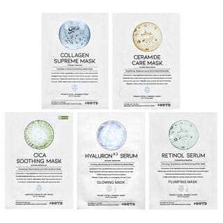 OOTD, 補水精華美容面膜，5 片，每片 0.88 盎司（25 克）