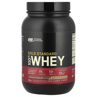 Optimum Nutrition, Gold Standard 全乳清蛋白，巧克力榛子味，2 磅（907 克）