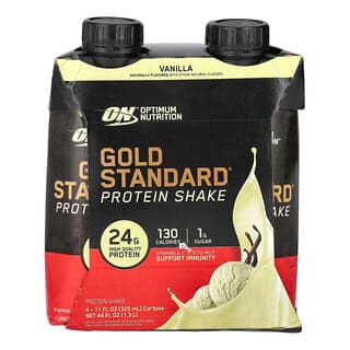 Optimum Nutrition, 金標準®蛋白質奶昔，香草味，4 盒，每盒 11 液量盎司（325 毫升）