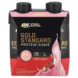 Optimum Nutrition, 金標準® 蛋白質奶昔，4 盒，每盒 11 液量盎司（325 毫升）