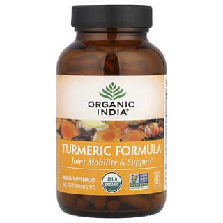 Organic India, 薑黃配方，關節活動度和支撐力，180 粒素膠囊