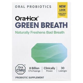 Oraticx, Green Breath,益生菌補劑,薄荷味,80 億 CFU,30 粒