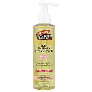 Palmer's, 含維生素 E 的可可脂配方®，皮膚修護清潔油，面部，適合各種膚質，天然玫瑰果，6.5 液量盎司（190 毫升）