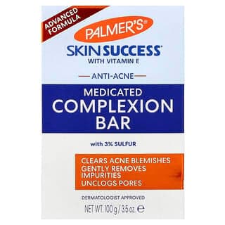 Palmer's, 含維生素 E 的 Skin Success®，抗痘，醫級複合塊皁，3.5 盎司（100 克）