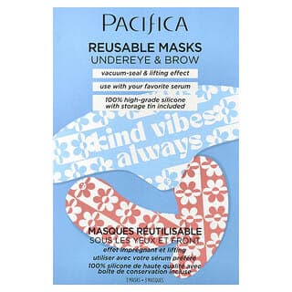 Pacifica, 可重複使用眼下和眉毛護理美容面膜，3 片
