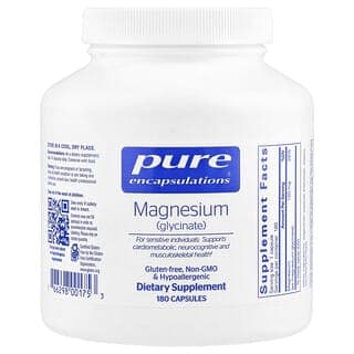 Pure Encapsulations, 甘氨酸鎂，180 粒膠囊（每粒膠囊 120 毫克）