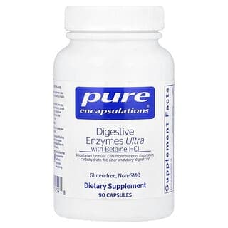 Pure Encapsulations, 含甜菜鹼鹽酸鹽的超級消化酶，90 粒膠囊