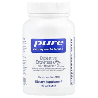 Pure Encapsulations, 含甜菜鹼鹽酸鹽的超級消化酶，90 粒膠囊