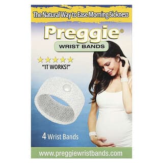 Preggie, 腕帶，白色，4 條